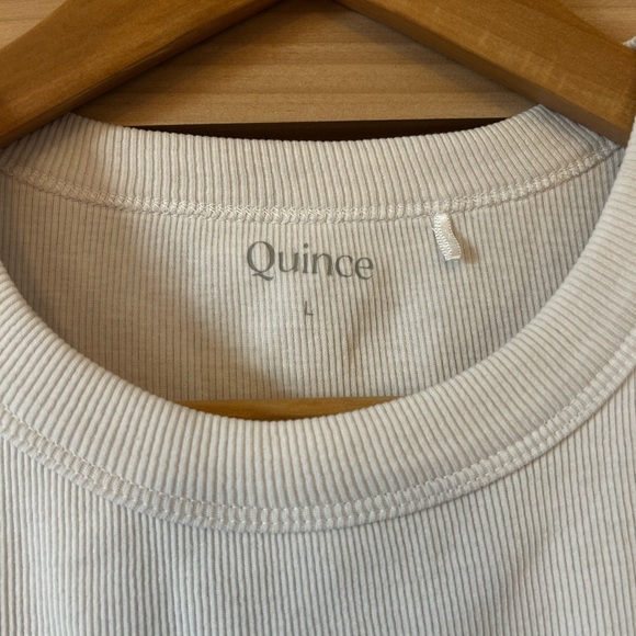 NWOT! Quince Women Organic Cotton Micro-Rib Cropped Cutaway Tank (2 Pack) Large - Picture 4 of 5